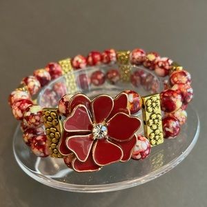 2 Stranded Red Bracelet